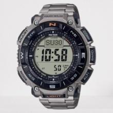 Casio Pro Trek Solar Triple Sensor Watch Silver