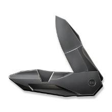 We Knife Solid Flipper Knife - Polished Gray