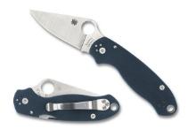 Spyderco Para 3 Cobalt Blue Folding Knife