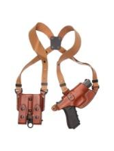 Aker Leather Glock17 Tan Comfort-flex Holster
