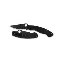 Spyderco Military Model Black G-10 Handle Knife