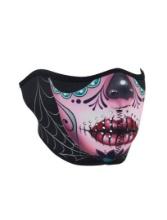 Zan Headgear Sugar Skull Neoprene Half Face Mask