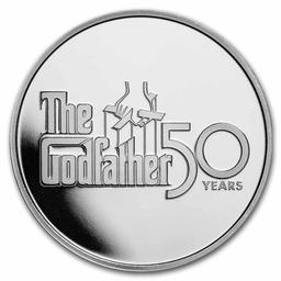 2022 Niue 1 Oz Ag Godfather 50th Colorized Proof