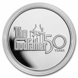 2022 Niue 1 Oz Ag Godfather 50th Colorized Proof