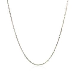 10k White Gold Classic Box Chain 0.8mm