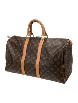 Louis Vuitton Mono Keepall 45 Vtg Weekender Bag