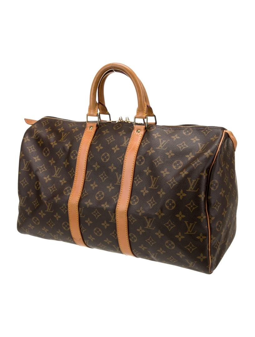Louis Vuitton Mono Keepall 45 Vtg Weekender Bag