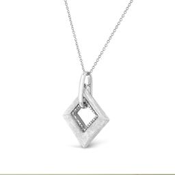 Opulent .06ct Diamond Accent Kite Shape Necklace