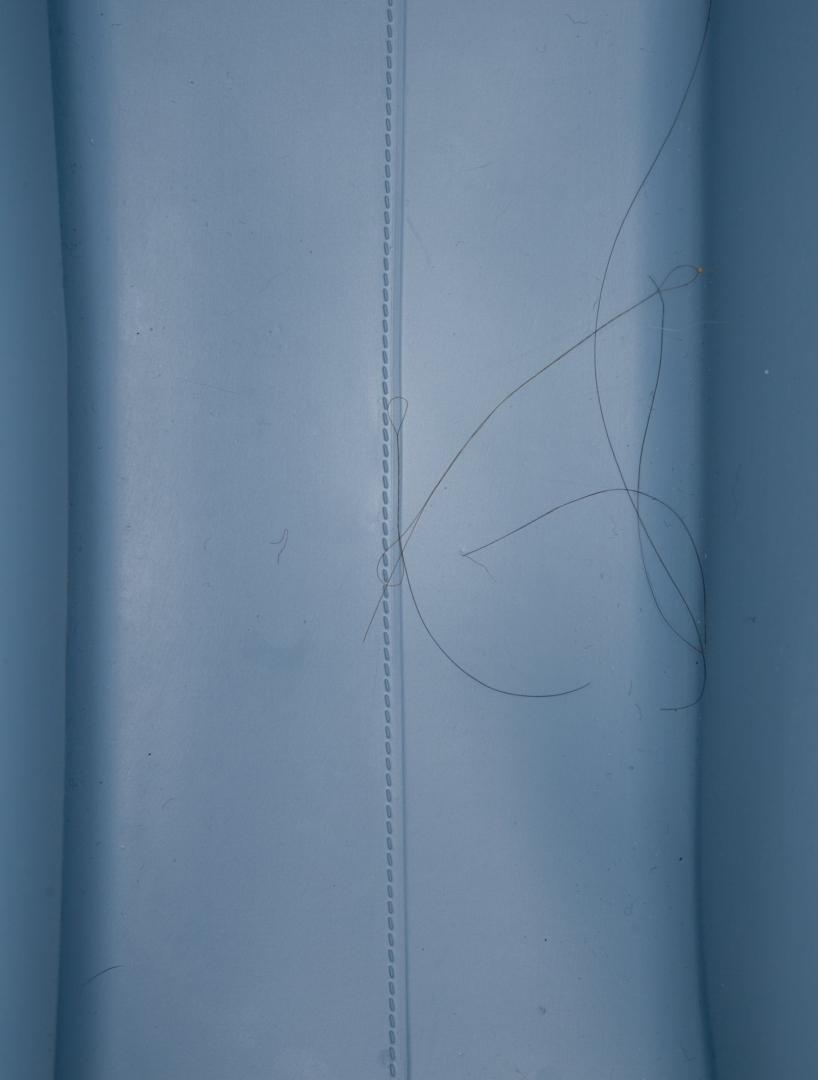 Mansur Gavriel Blue Rubber Dual-strap Unlined Tote
