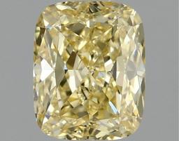 Fancy Yellow Cushion Cut 1.06ct Vs1 Lab Diamond