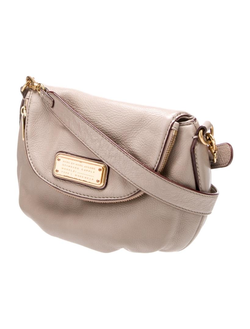 Marc By Marc Jacobs Neut Lthr Snap Crossbody Bag