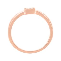 14k Gold-pl Round .05ct Diamond Promise Ring