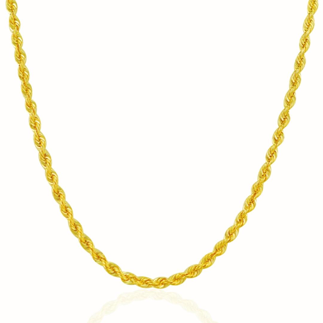 14k Gold Solid Rope Chain