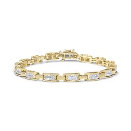 14k Gold Princess 2.00ct Diamond Bracelet