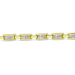 14k Gold Princess 2.00ct Diamond Bracelet