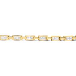14k Gold Princess 2.00ct Diamond Bracelet