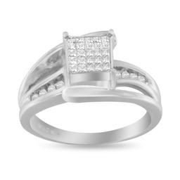 10k Gold .33ct Diamond Composite Bypass Ring