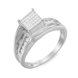 10k Gold .33ct Diamond Composite Bypass Ring