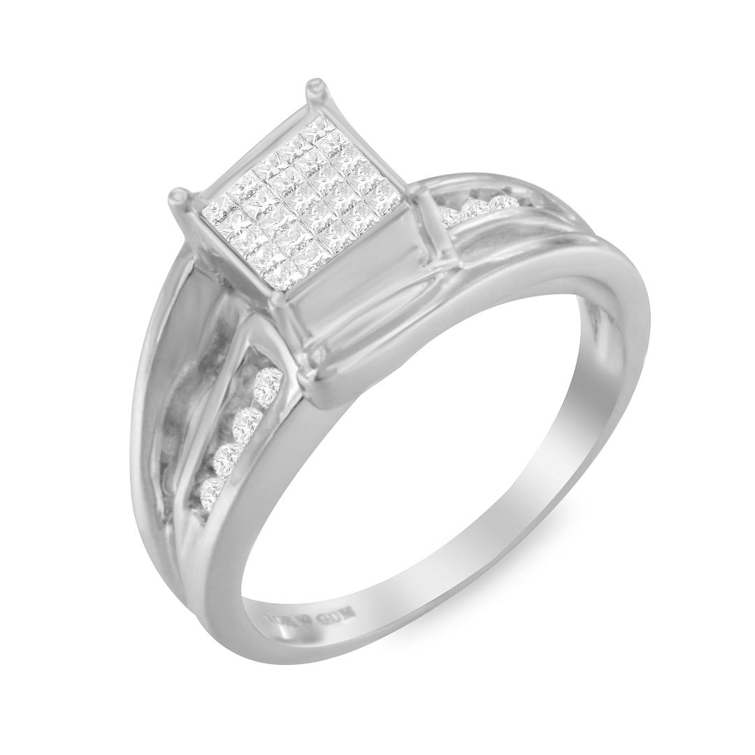 10k Gold .33ct Diamond Composite Bypass Ring