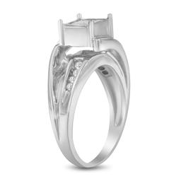 10k Gold .33ct Diamond Composite Bypass Ring