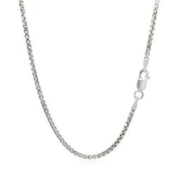 Sterling Silver High Polished Box Chain 1.8mm