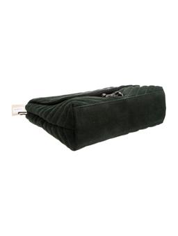 Rebecca Minkoff Chevron Green Suede Shoulder Bag