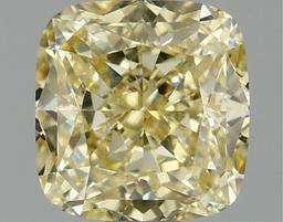 Fancy Yellow Cushion Cut 1.59ct Vvs2 Lab Diamond