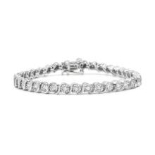 Elegant .25ct Diamond S-link Tennis Bracelet