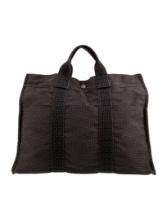 Hermes Grey Toile Palladium-pl Hdw Garment Bag