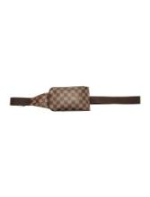 Louis Vuitton Brown Coated Canvas Printed Belt Bag