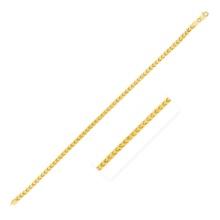 14k Gold Diamond Cut Round Franco Chain