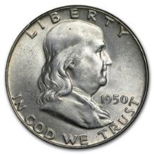 1950 Franklin Half Dollar Bu
