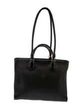 Salvatore Ferragamo Lthr Gold-tone Hdw Top Hdl Bag