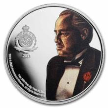 2022 Niue 1 Oz Ag Godfather 50th Colorized Proof