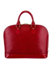 Louis Vuitton Epi Alma Pm Vtg Red Top Hdl Bag