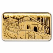 2024 1/200 Oz Gold Great Wall Bar Coin