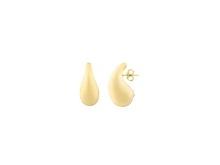 14k Gold Raindrop Stud Earrings
