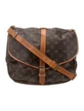 Louis Vuitton Saumur 30 Mono Ctd Canvas Msgr Bag