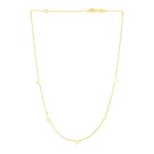 14k Gold Necklace With Triangles