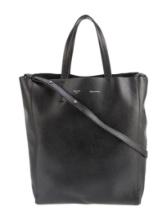 Celine Black Leather Silver-tone Hdw Top Hdl Bag
