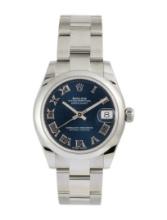Rolex Datejust Ss Blue Dial Automatic Women's 31mm