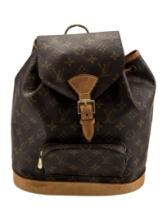 Louis Vuitton Montsouris Mm Ctd Canvas Backpack