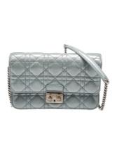 Christian Dior Metallic Satin Flap Crossbody Bag