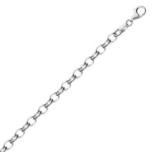 Sterling Silver High Polished Charm Bracelet