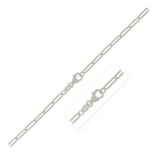 Sterling Silver Polished Paperclip Chain 2.5mm