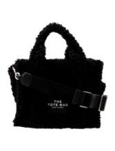 Marc Jacobs Black Shearling Zip Cls Top Handle Bag