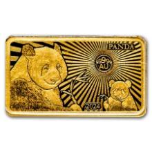 2024 1/100 Oz Gold Panda Bar Coin