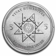 2022 Tokelau 1 Oz Silver $5 Vivat Humanitas Bu