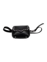 Rebecca Minkoff Blk Leather Snap Cls Belt Bag