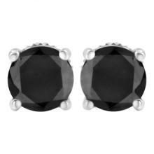 Elegant 3.00ct Black Diamond Earrings